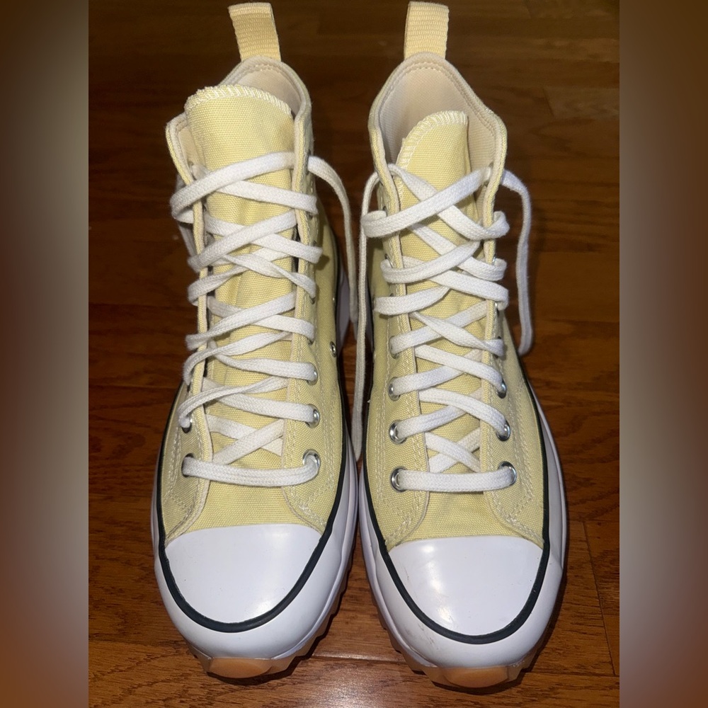 Platform ridged bottom converse all stars